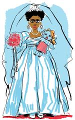 Barnebrud. Tegning: Mette Dreyer 