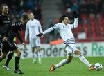 <cutline_leadin>MÅLFARLIG.</cutline_leadin> Både Federico Santander, der nettede to gange, og de andre FCK-offensivspillere var aggressive, hurtige og målsøgende i den festlige forestilling i Parken. 