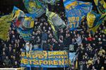 Fans. Der var ingen åben kritik af Brøndbyledelsen fra fans på lægterne i går. 