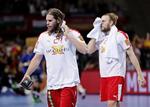 AFBUD. En fransk ligakamp forhindrer Mikkel Hansen (tv.) og Henrik Møllgaard (th.) i at være med mod Tyskland. 