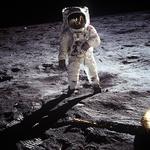 Ikon. 'Buzz' Aldrin - anden mand på Månen. 