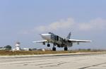 Allieret. Russisk kampfly letter fra syrisk flybase. 