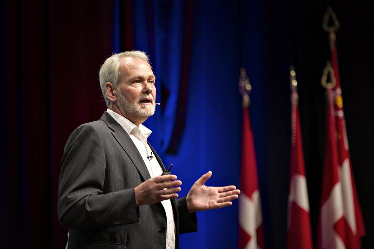 Enegang. FOA-formand har gået enegang i trepartsforhandlingerne og er mod sin egen hovedorganisation LO's forslag til integration. Her er han på Dansk Folkepartis årsmøde i 2014. 