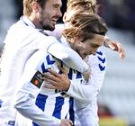 Dedikeret. Selv om Rasmus Falk skifter til FC København til sommer, virker den teknisk stærke offensivspiller ikke mindre motiveret i OB-trøjen i dette forår. Foto: Ernst van Norde/Polfoto 