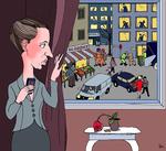 Tegning. Anne-Marie Steen Petersen 