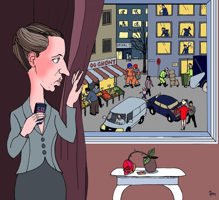 Tegning. Anne-Marie Steen Petersen 