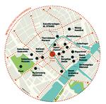 Kulturkvarteret. Alliancen af kulturinstitutioner vil gerne skabe et mere tilgængeligt kvarter, der indbyder til ophold og aktiviteter. Grafik: Mads Pedersen 