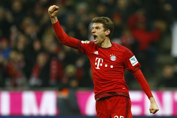 Helt. Thomas Müller scorede sit sæsonmål nr. 28 mod Juventus. 