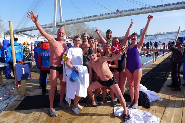 SVØMMEKLAR. 26 danskere stillede op til VM i isvand. 