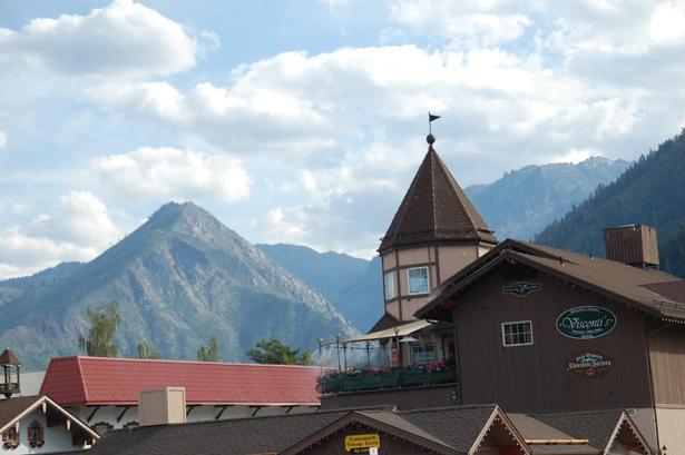 BJERGRIGT. Også omgivelserne ser tyske ud. 