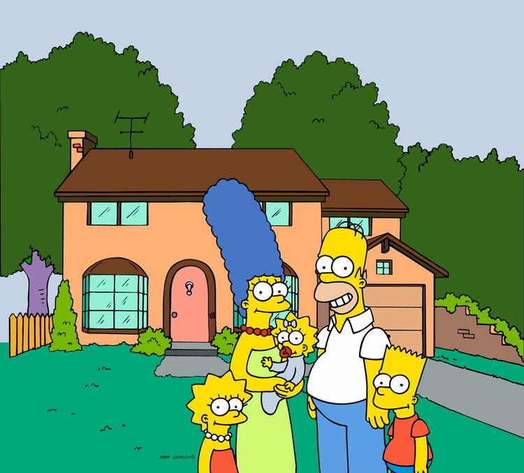 Kult. Tegnefilmserien 'The Simpsons' har netop indledt sin 28. sæson. For 16 år siden ramte den overraskende tæt på virkeligheden, da sønnen Bart (forrest th.) i en vision af fremtiden ser sin søster Lisa (tv.) have overtaget præsidentposten efter Donald Trump. 