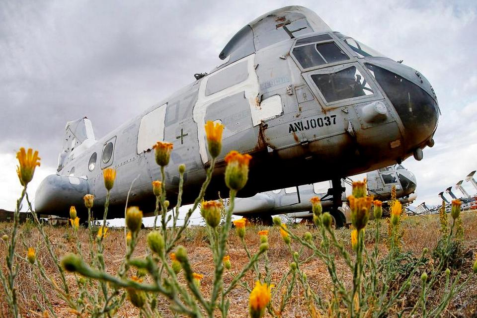 REDNING. Denne CH-46-helikopter fløj de sidste amerikanske marinesoldater ud af Saigon i 1975, da vietnamkrigen sluttede. 