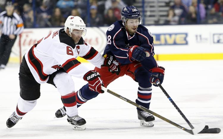 Målhelt. Dansk Oliver Björkstrand scorede to mål i sin blot anden NHL-kamp. 