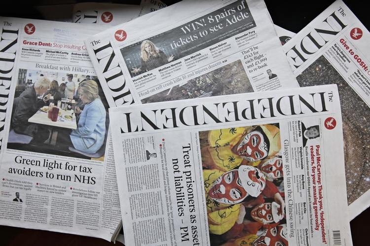 Omvæltning. Ifølge et internet brev fra Independents ejer, kommer den sidste papiravis fra Independent 26. marts. 