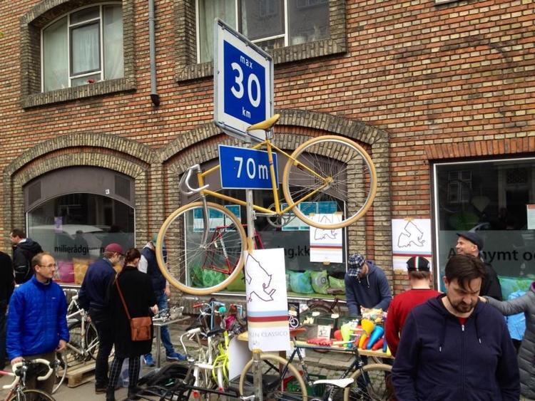 Byt-en-cykel. Der er cykelloppemarked på 2. påskedag. 