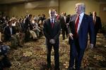 Loyal. Corey Lewandowski (t.v.) er Donald Trumps nærmeste medarbejder - men den kommende tid må præsidentkandidaten undvære sin højre hånd. 