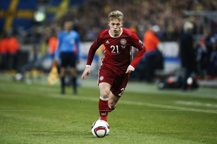 Spilstyrende. Viktor Fischer spillede en fremtrædende rolle, da Danmark slog Armenien. 