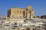 Tabt. Bel-templet i oldtidsbyen Palmyra i Syrien er delvist destrueret. 