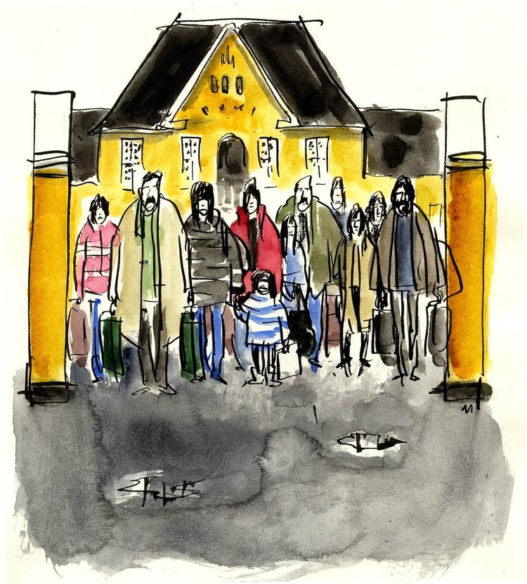 Tegning: Mette Dreyer. 