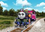 Legetøj. Indiske Ashima er en af de 14 nye venner der kommer til at besøge Thomas Tog på øen Sodor til efteråret. 