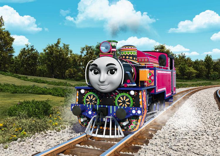 Legetøj. Indiske Ashima er en af de 14 nye venner der kommer til at besøge Thomas Tog på øen Sodor til efteråret. 