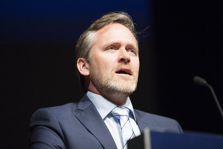 Lederen. Liberal Alliances leder, 48-årige Anders Samuelsen, har netop holdt tale ved partiets landsmøde i Aalborg Kongrescenter. 