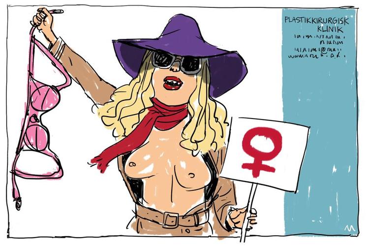 Tegning: Mette Dreyer. 