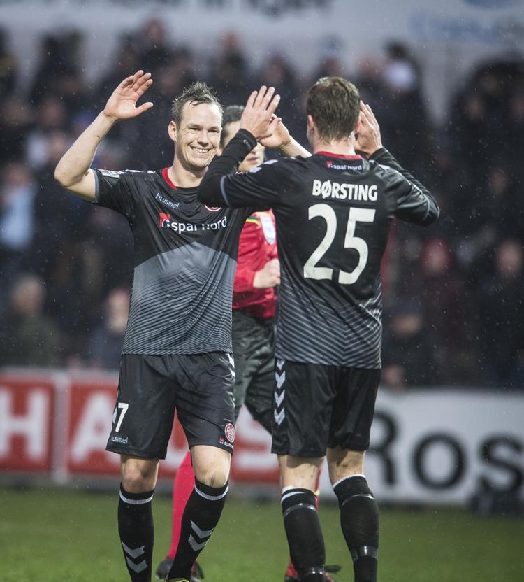 Let. Frederik Børsting lukkede med 4-0-målet i 2. halvleg. 