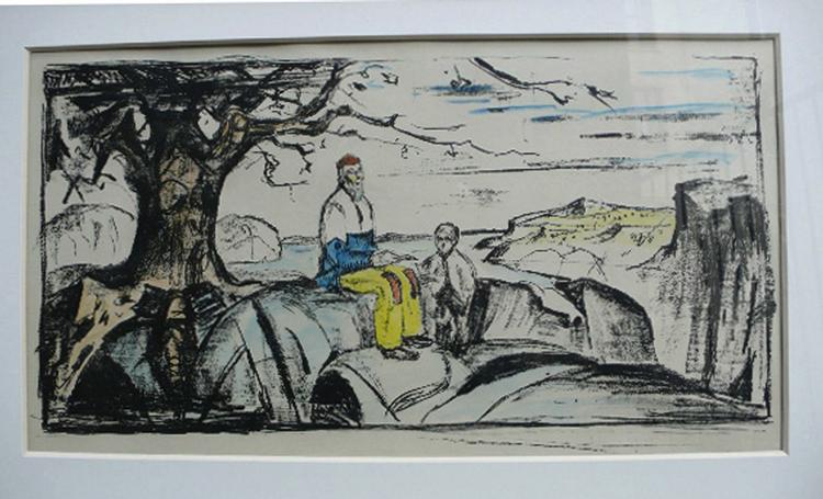 Genfundet. Syv år var Edvard Munchs litografi 'Historien' forsvundet, efter at tyve fjernede det fra en kunsthandel i Oslo. Mandag dukkede det så op igen. 