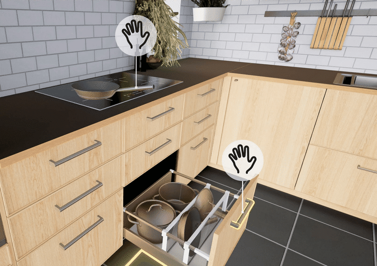 INDRETNING. I virtual reality-versionen af IKEA kan du gå rundt og åbne skuffer og kigge dig omkring, akkurat som i varehuset. Bare uden køerne, larmen, og parkeringsproblemerne (Foto: IKEA). 