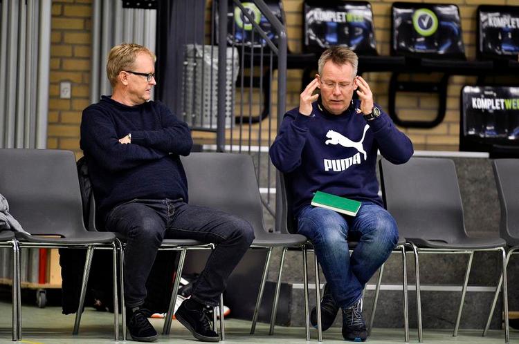 MAKKERPARRET. Det var den tidligere landstræner Ulrik Wilbek (tv.), der som sportschef selv udpegede sin efterfølger, Gudmundur Gudmundsson (th.). 