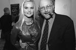 1998. Zentropa præsenterer den »bløde« pornofilm 'Constance'. Her ses Peter Aalbæk i selskab med Katja Kean - i dag kendt under sit dåbsnavn Sussi la Cour. 