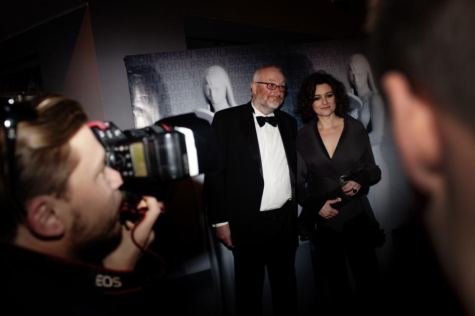 2010. Uddeling af Bodilpriser, hvor Peter Aalbæk ses i selskab med Lars von Triers kone, Bente Frøge. 
