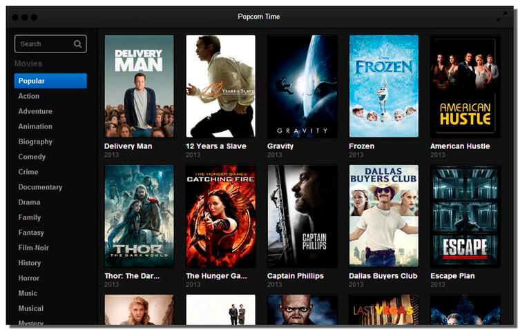 KOPI. Den ulovlige streamingtjeneste Popcorntime er en af de sider, hvor SØIK har beslaglagt det danske domæne. 