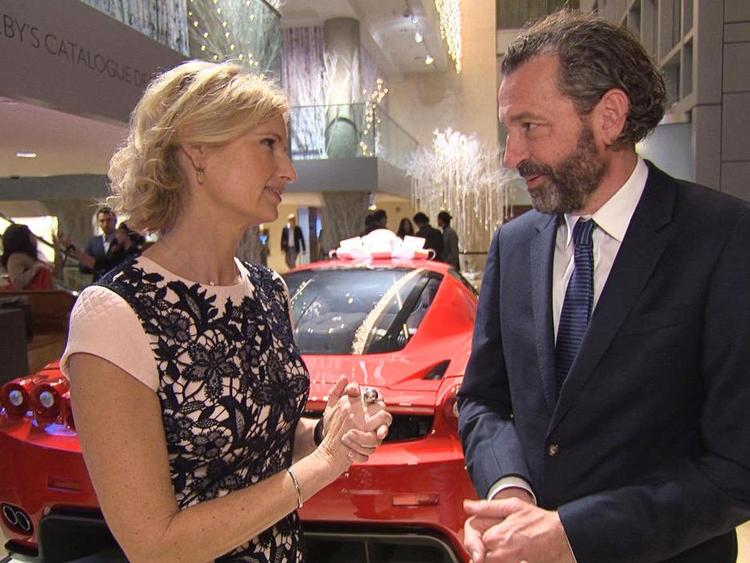 Luksus. Nina Wedell-Wedellsborg og Christian Grau til eksklusiv bilauktion hos Sotherby's i 'Verdens dyreste hammerslag'. 