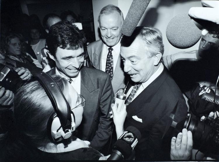 Storbyvenstre. Uffe Ellemann-Jensen og Anders Fogh Rasmussen er blevet synonym med partiets storbyæra. 