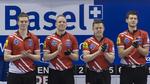 VM-sølv. Troels Harry, Mikkel Poulsen, Johnny Frederiksen og Rasmus Stjerne (th). 