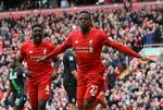 Dobbely. Divock Origi  ændrede 2-1 til 4-1. 