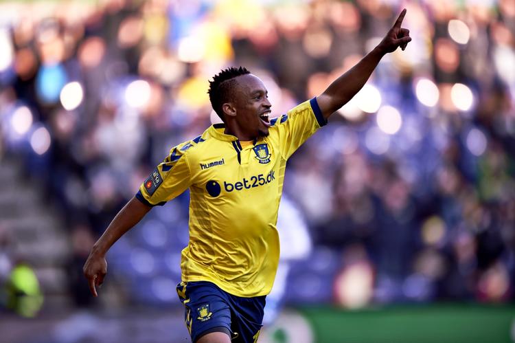 Matchvinder. Drt var tredje gang i denne sæson,  Lebogang Phiri scorede for Brøndby i Superligaen. 