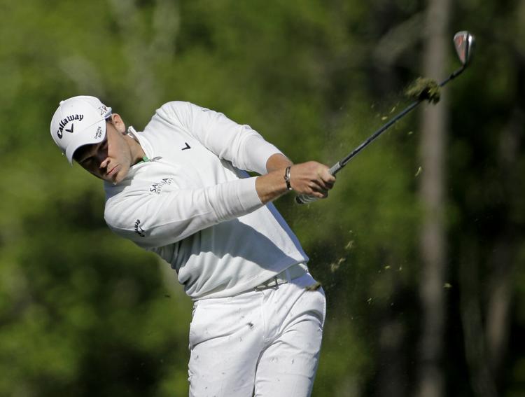Vinder. Engelske Danny Willett vandt Masters, Her ses han på 12. hul. 