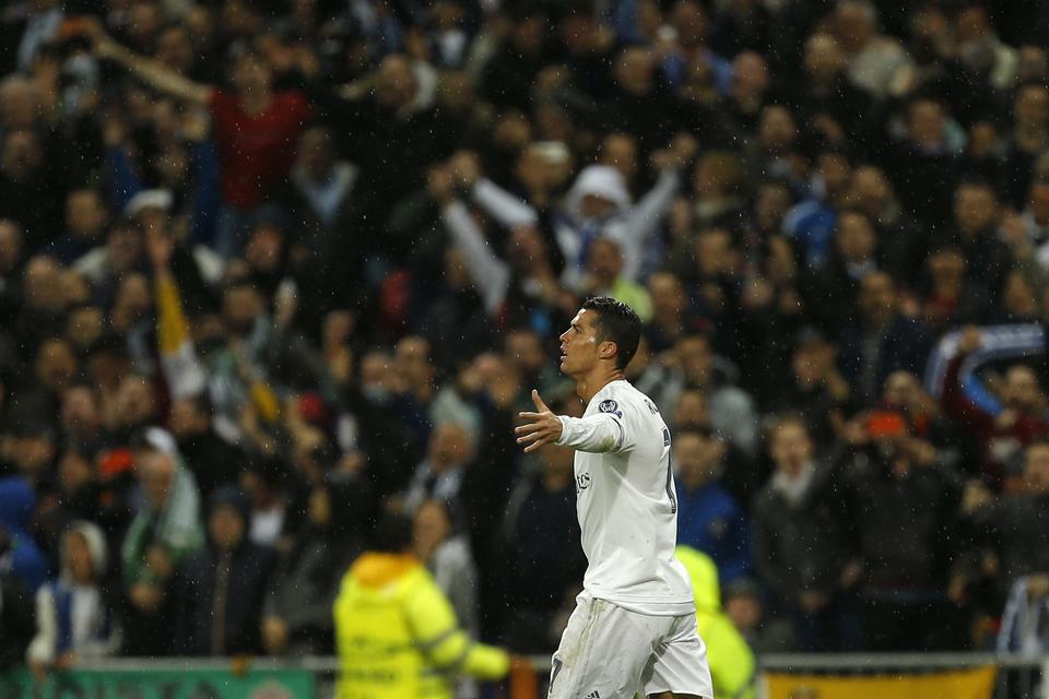 Cristiano Ronaldo jubler efter endnu en scoring. 