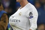 En glad Cristiano Ronaldo havde tid til sjov efter kampen. 