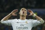Real Madrid's Cristiano Ronaldo var her og der og allevegne i kampen mod Wolfsburg. 