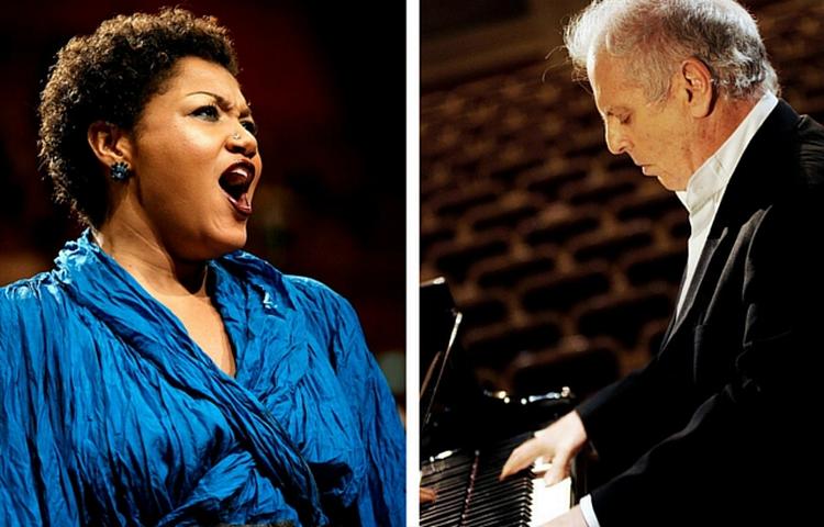 Indlevelse.  Forskellene mellem Maesha Brueggergosman og David Barenboim er til at få øje på, men også lighederne: Begge kunstnere formår, når de er bedst, at skabe vild dramatik i deres musikalske fortolkninger. Foto: 