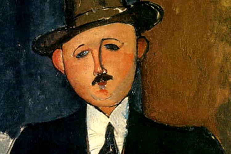 53646533 - Amedeo Modigliani, Seated man with a cane, 1918 -
