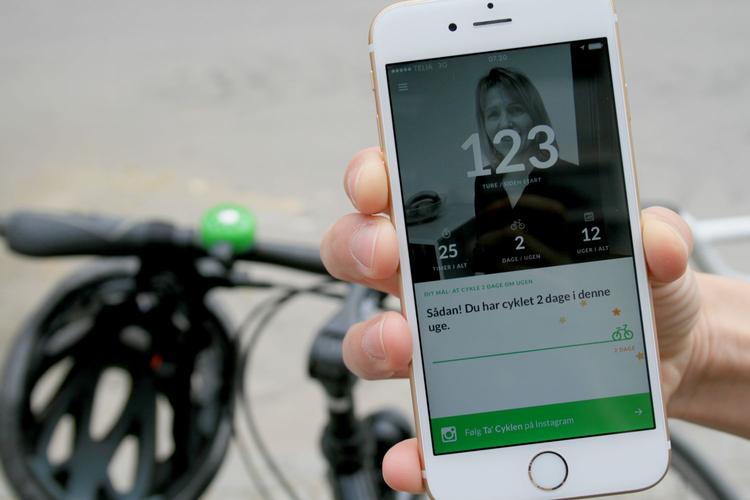 YES! Digital coach jubler over dine sejrer. Hverdagsmotionen er vejen til et mere sundt liv, mener Ta' Cyklen Danmark. 