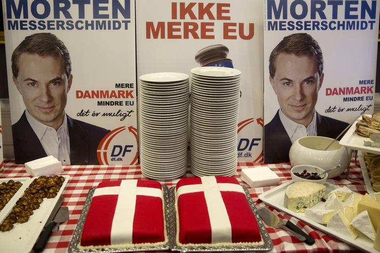 Danxit? Dansk Folkeparti erobrede mere end hver fjerde stemme ved Europa-Parlamentsvalget i 2014. Nu siger DF, at Danmark bør genoverveje EU-medlemsskabet, hvis Storbrittanien melder sig ud af Unionen. 