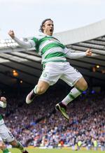 1-1. Erik Sviatchenko udlignede for Celtic, inden det store pokaldrama for alvor  udfoldede sig. 