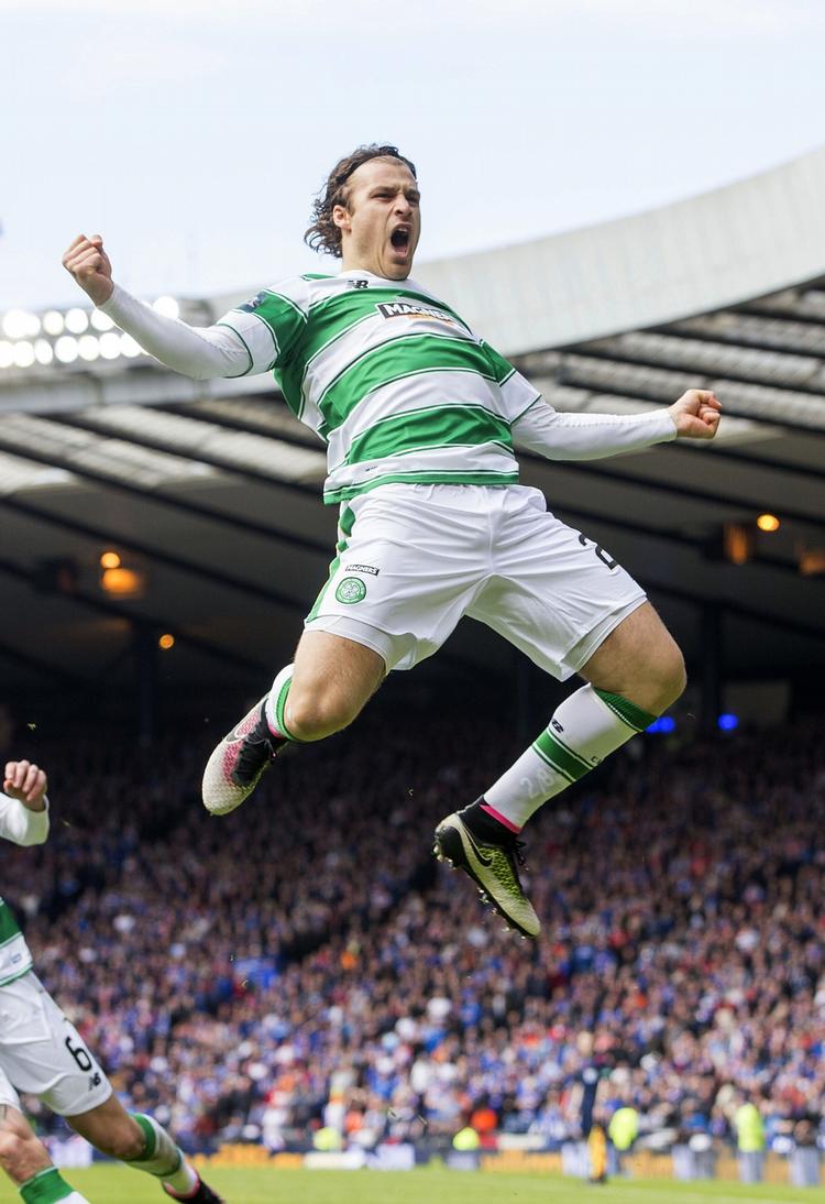1-1. Erik Sviatchenko udlignede for Celtic, inden det store pokaldrama for alvor  udfoldede sig. 