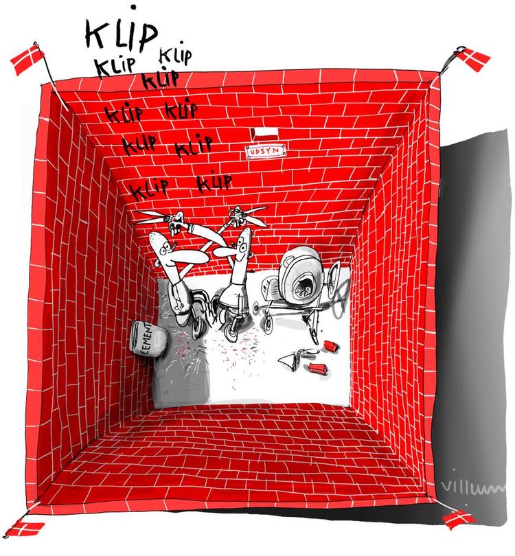 Tegning. Jørn Villumsen 